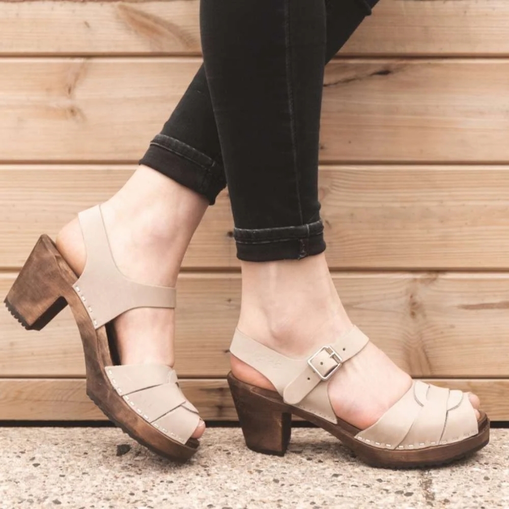 Lotta From Stockholm Peep Toe Clogs